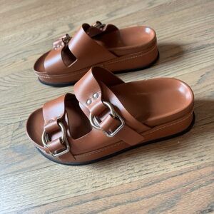 Brown 3.1 Phillip Lim platform slide